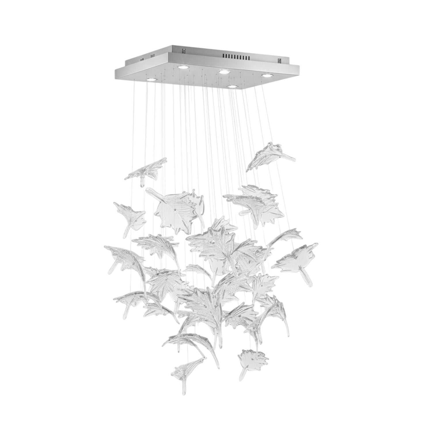 Multicolor Crystal Maple Leaf Chandelier - Vakkerlight