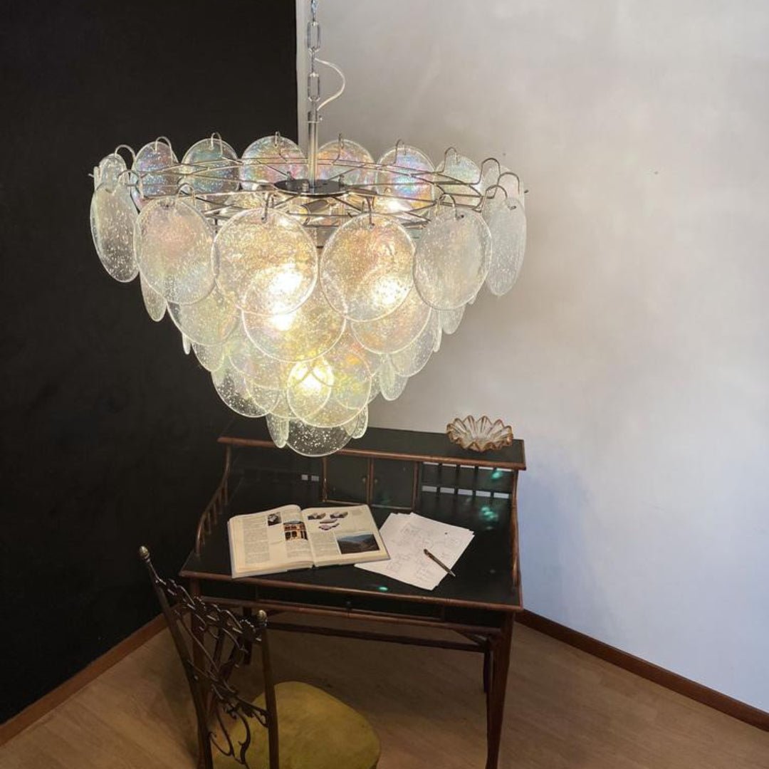 Радужная люстра Murano Disc