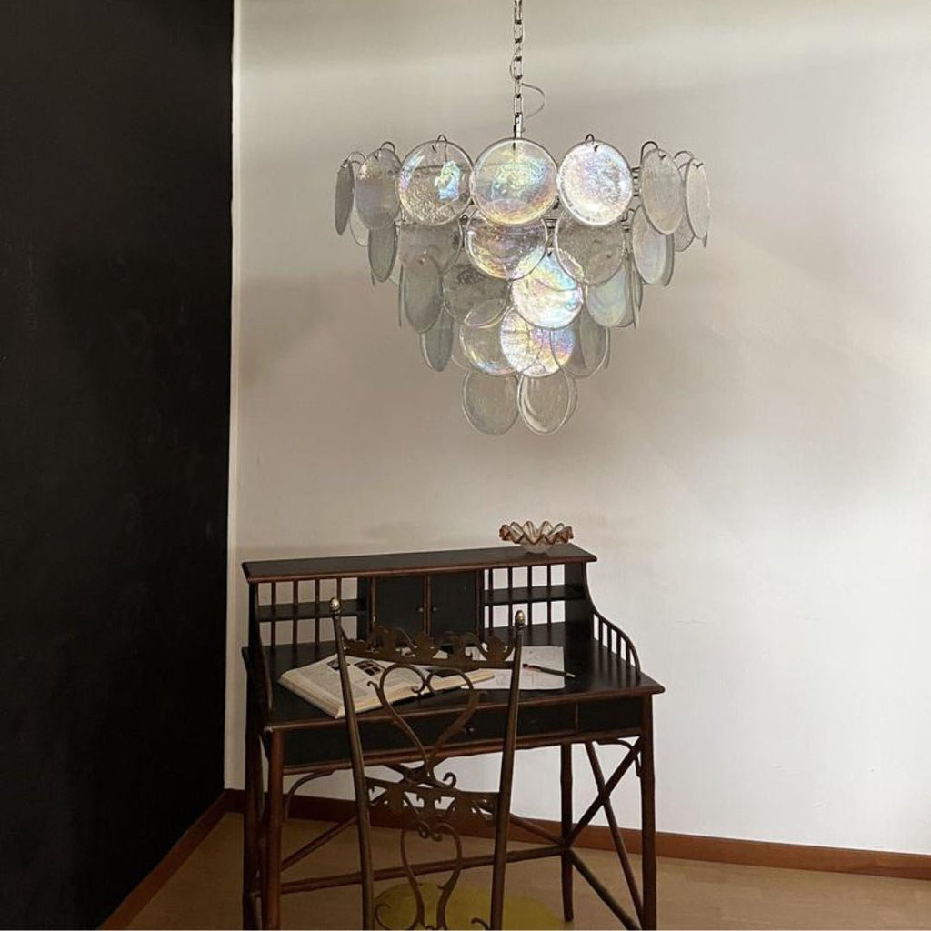 Радужная люстра Murano Disc