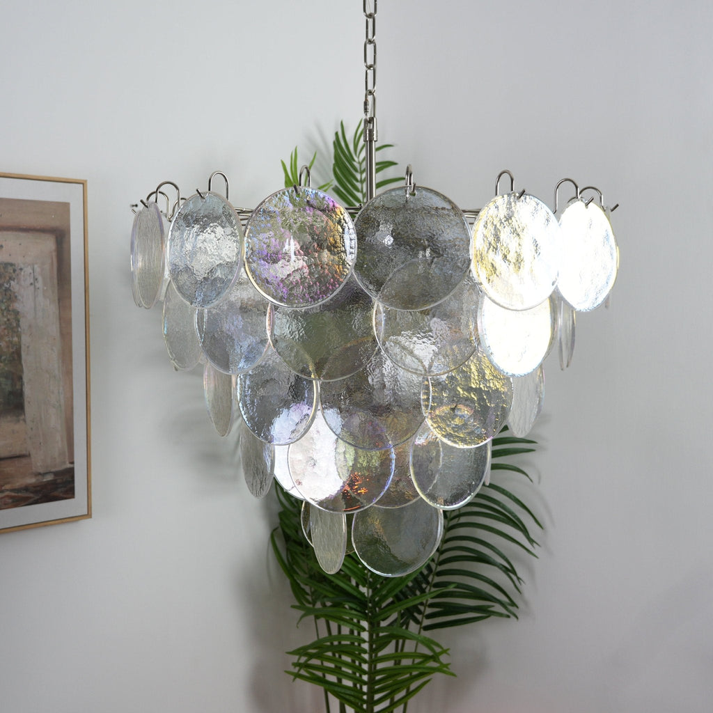 Радужная люстра Murano Disc