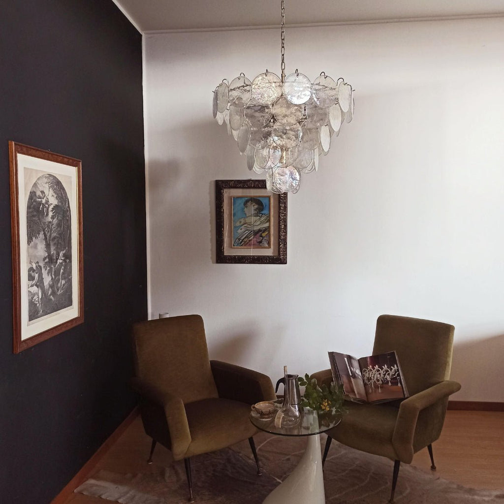Радужная люстра Murano Disc
