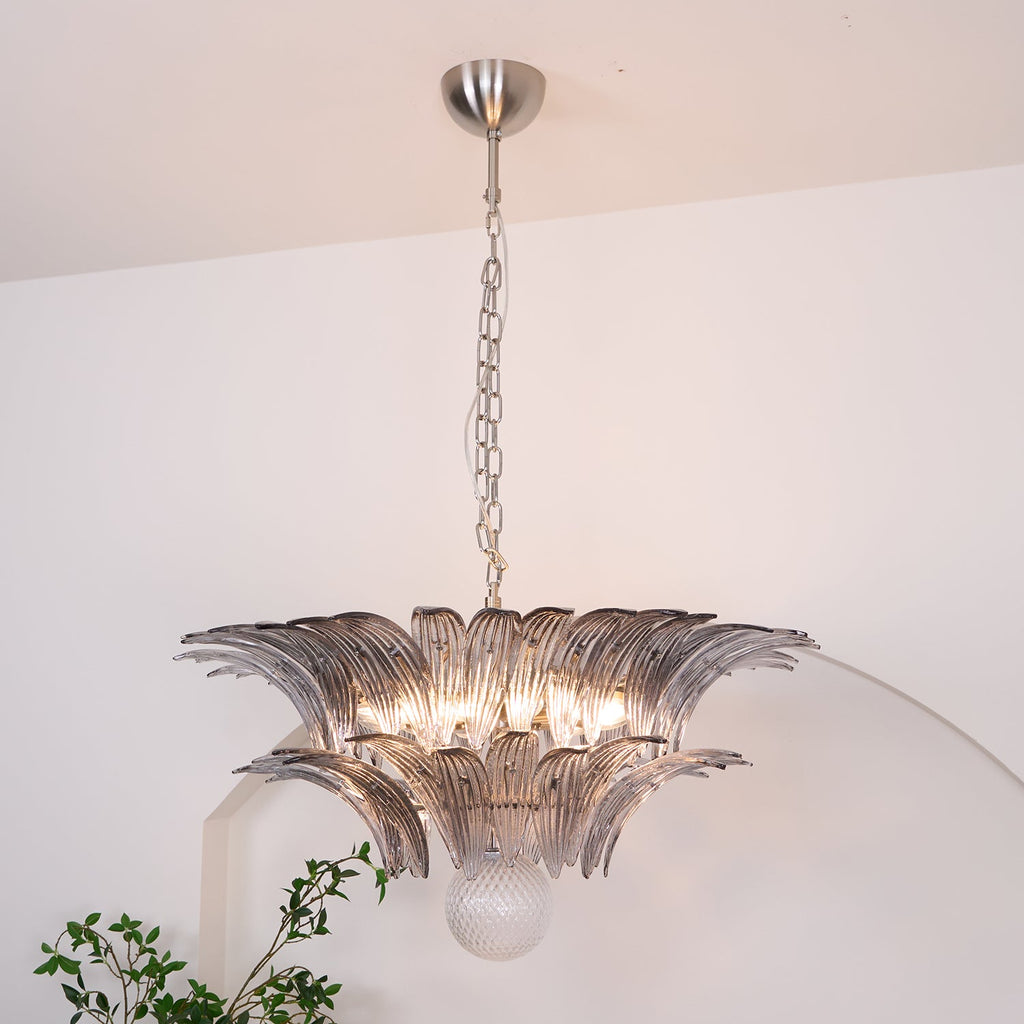 Прозрачная люстра Murano Palmette