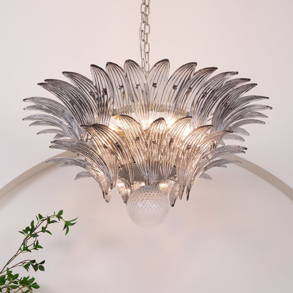 Прозрачная люстра Murano Palmette