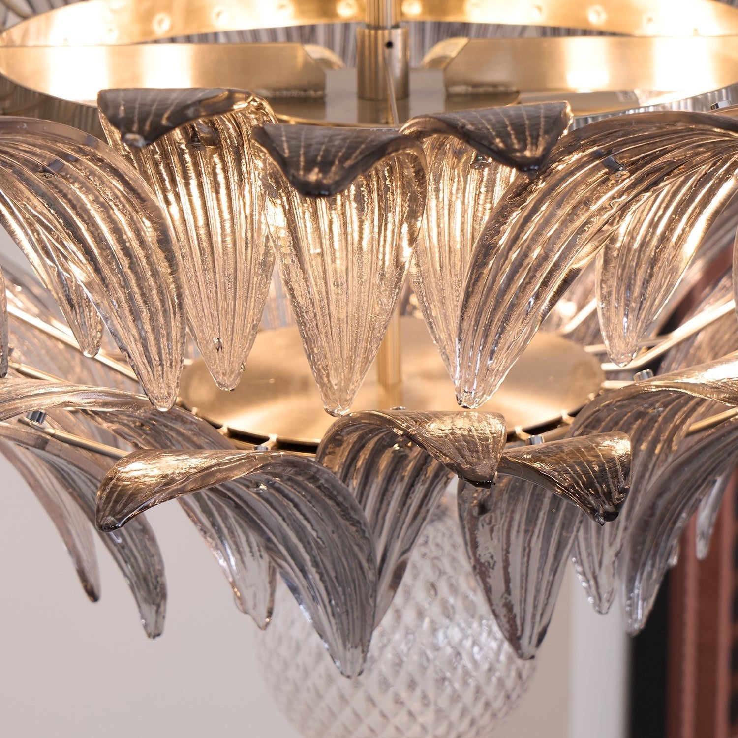 Прозрачная люстра Murano Palmette