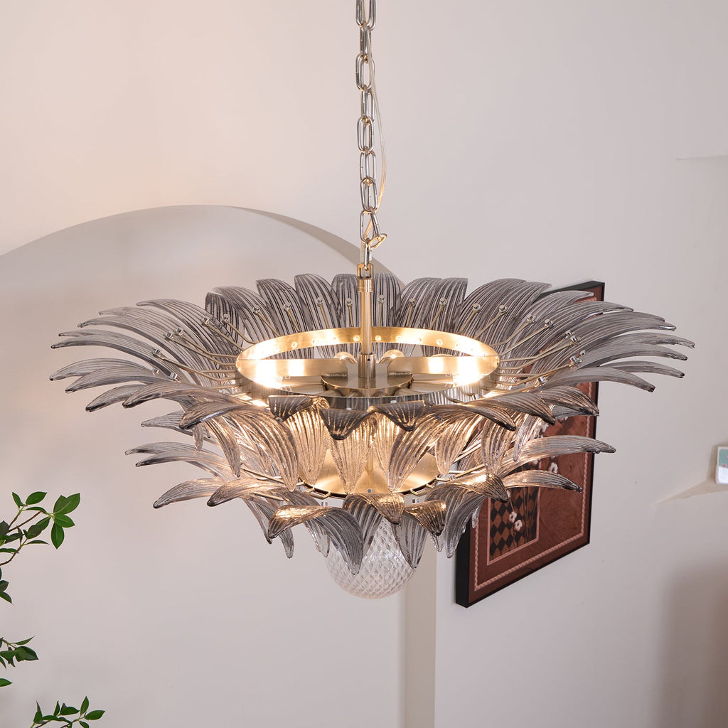 Прозрачная люстра Murano Palmette