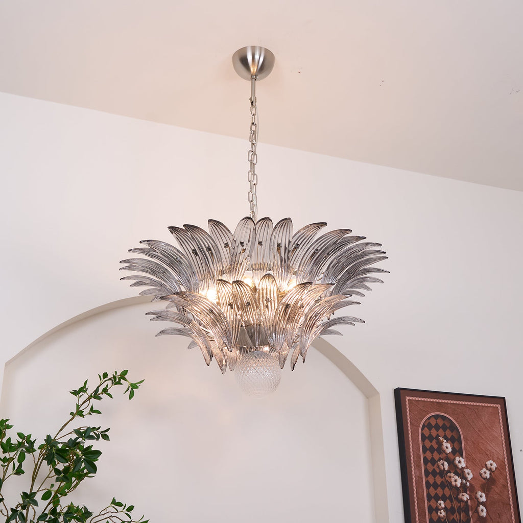 Прозрачная люстра Murano Palmette