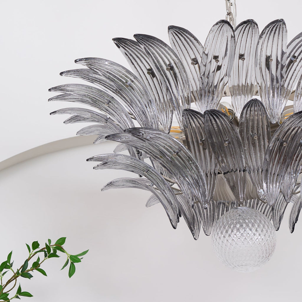 Прозрачная люстра Murano Palmette