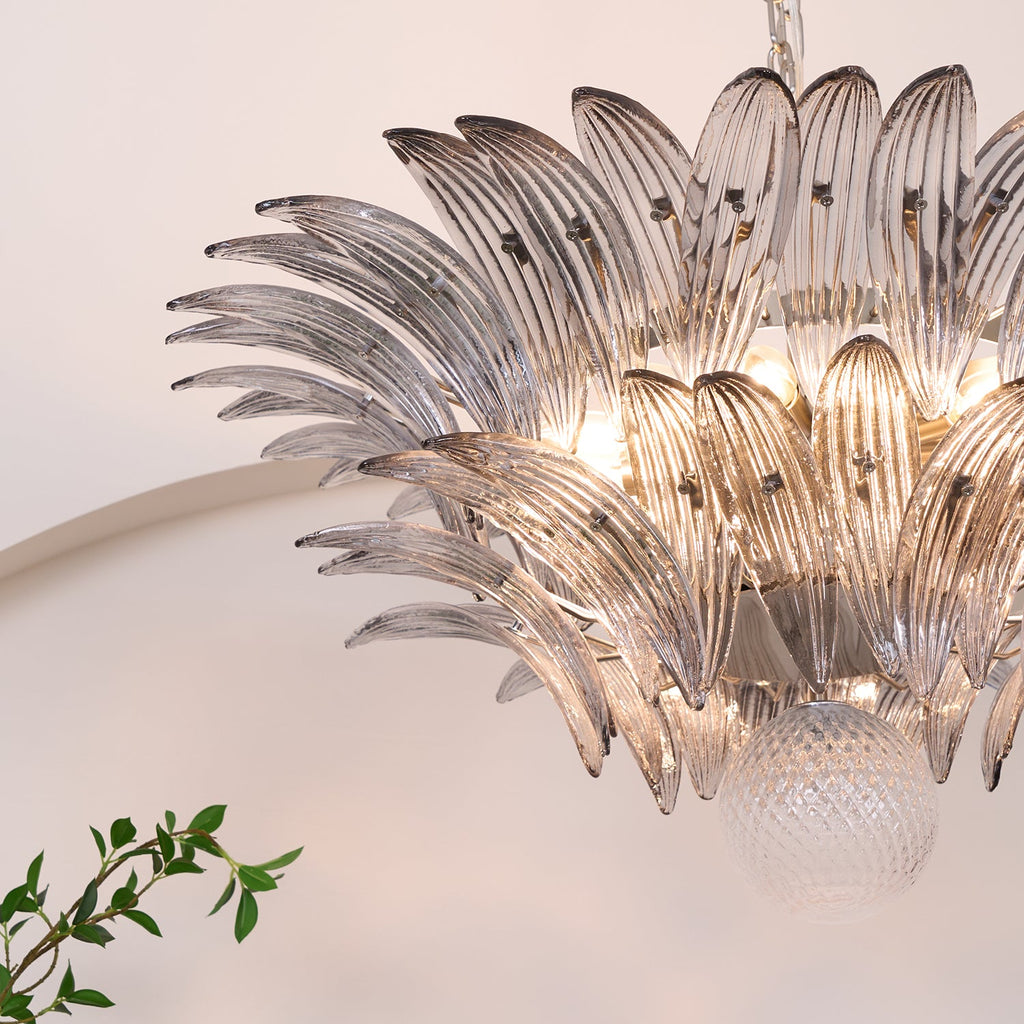 Прозрачная люстра Murano Palmette