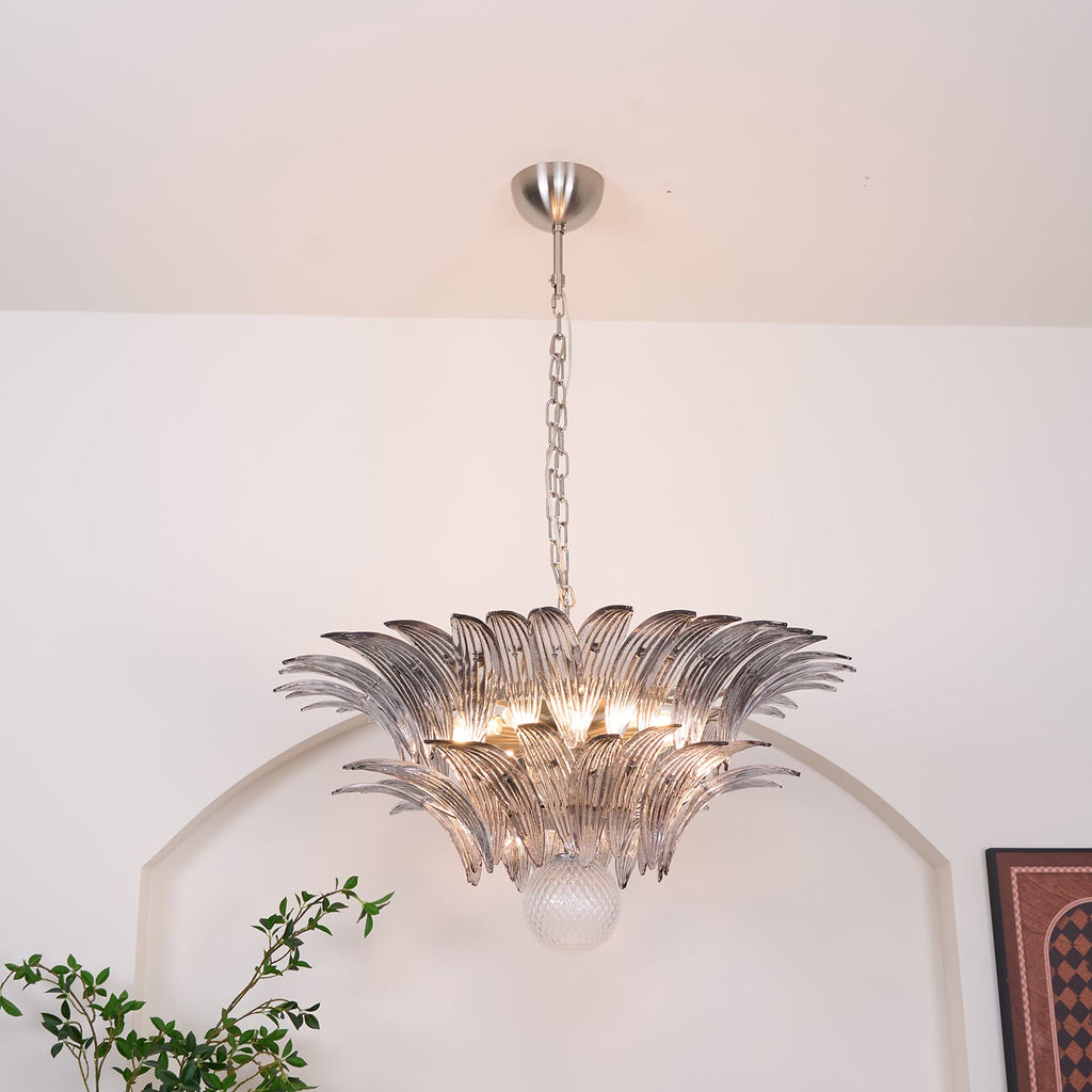 Прозрачная люстра Murano Palmette