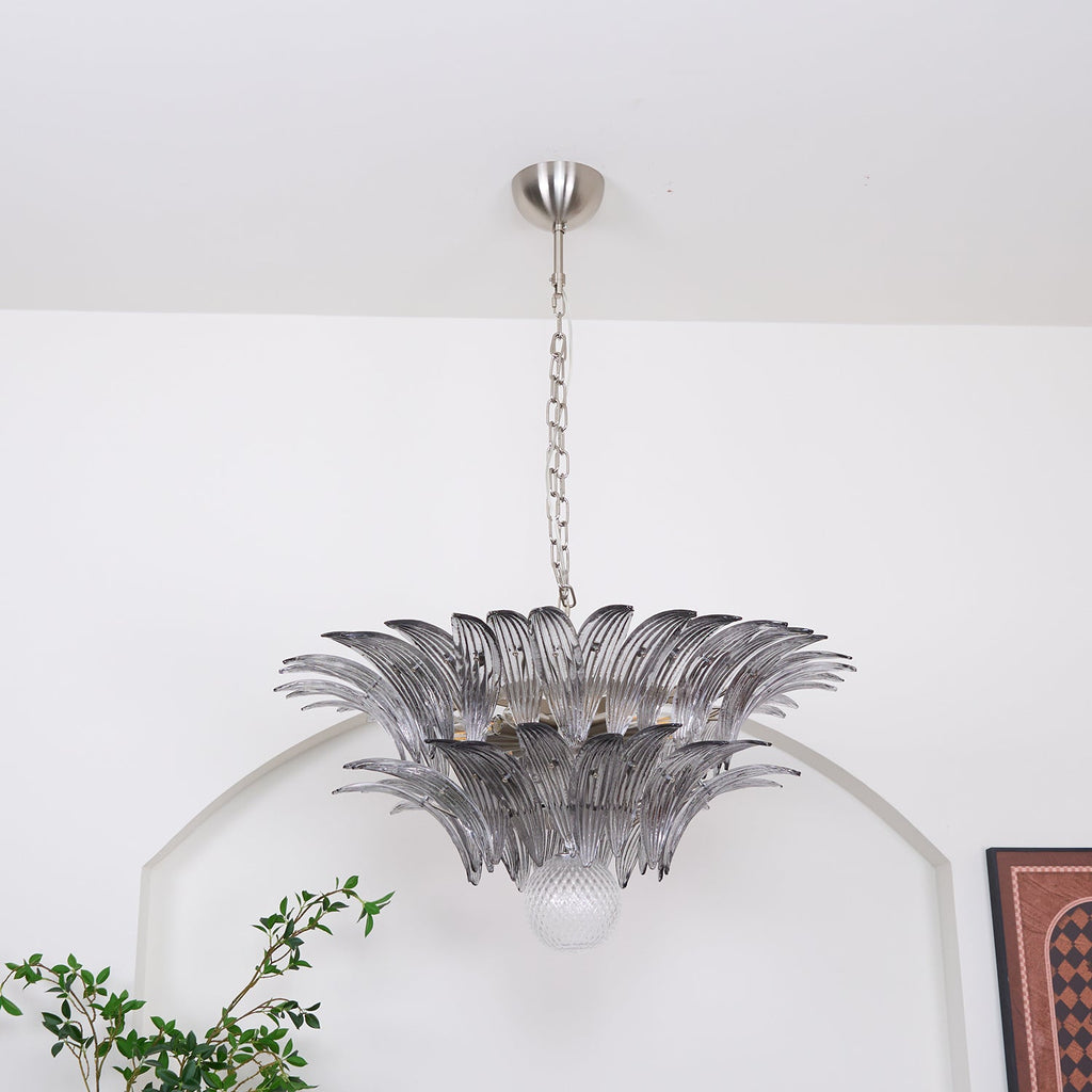 Прозрачная люстра Murano Palmette