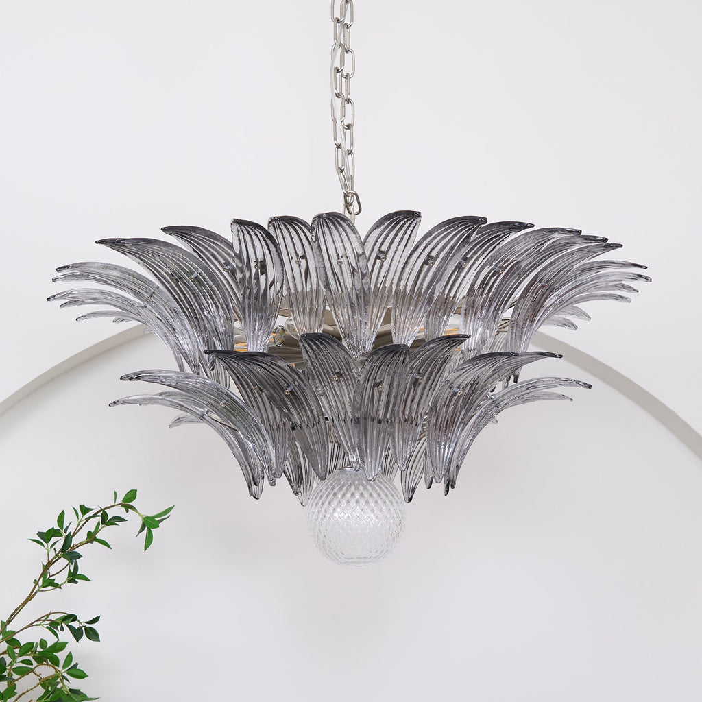 Прозрачная люстра Murano Palmette