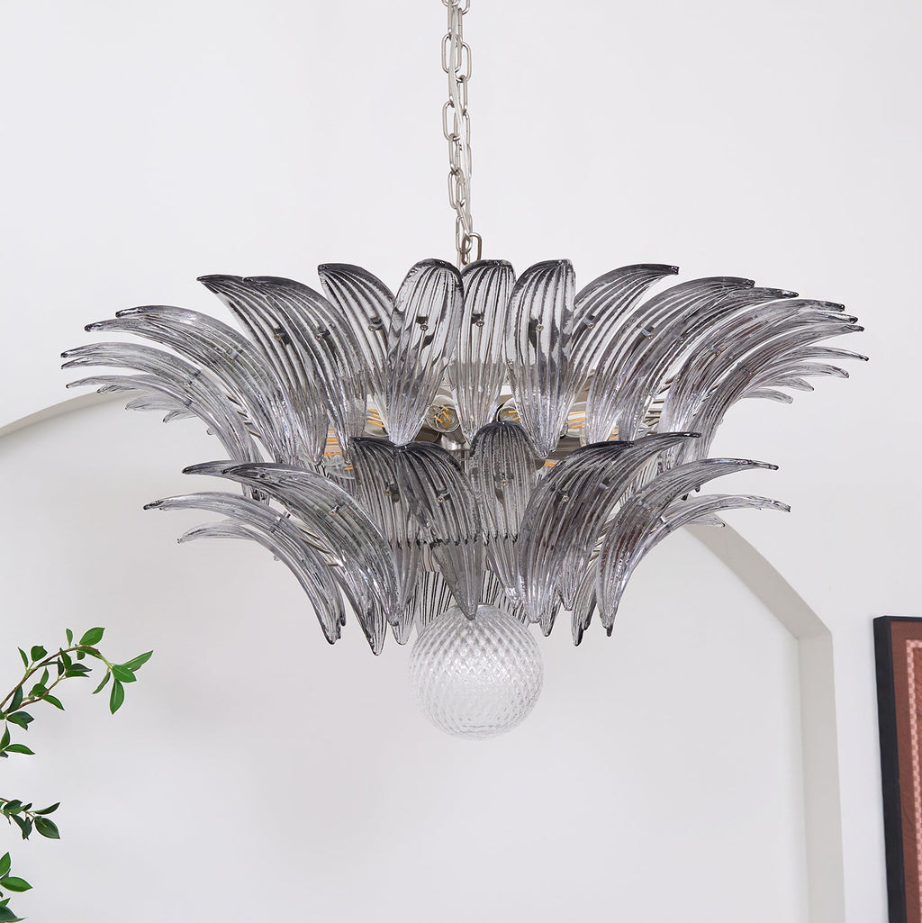 Прозрачная люстра Murano Palmette