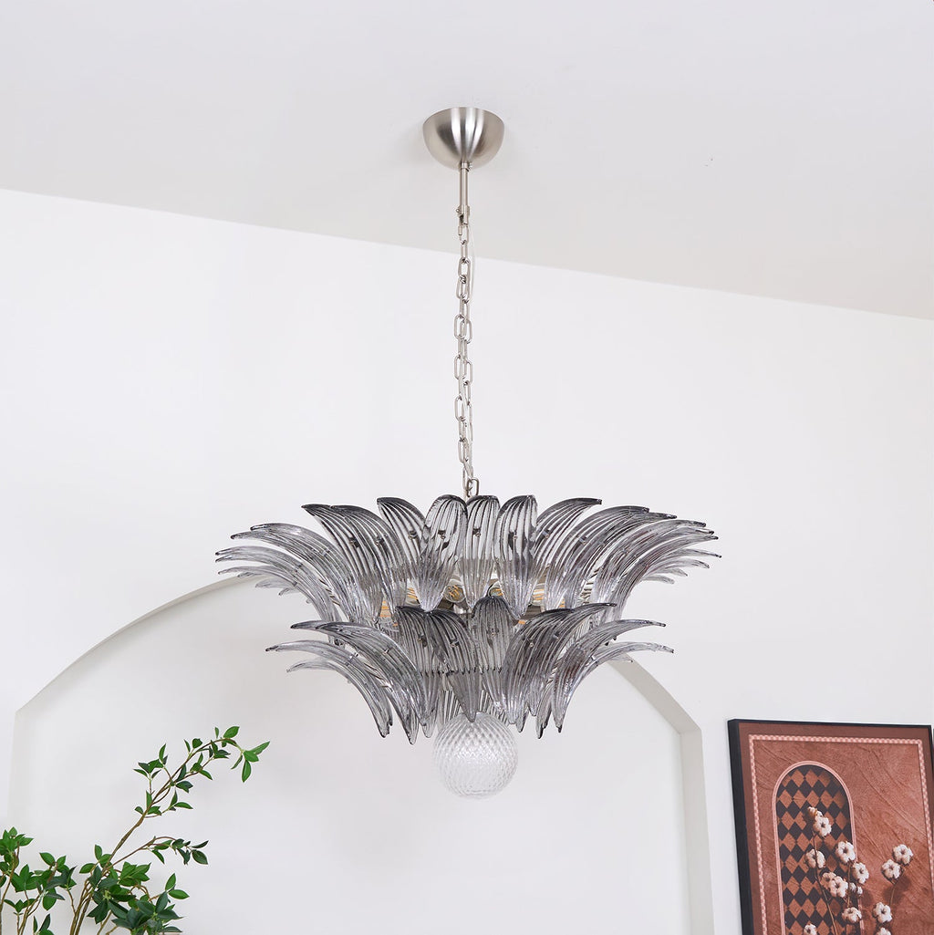 Прозрачная люстра Murano Palmette