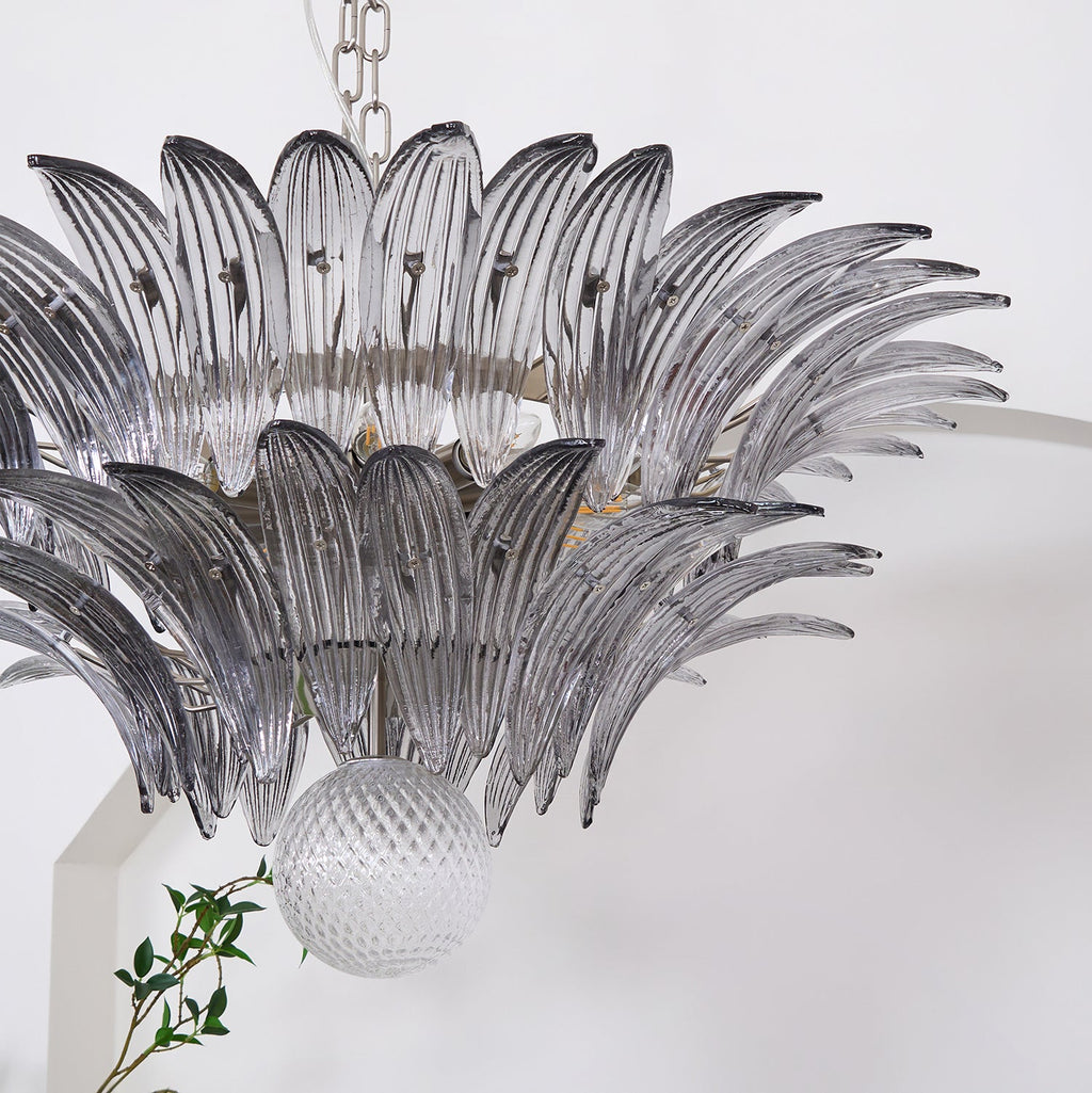 Прозрачная люстра Murano Palmette
