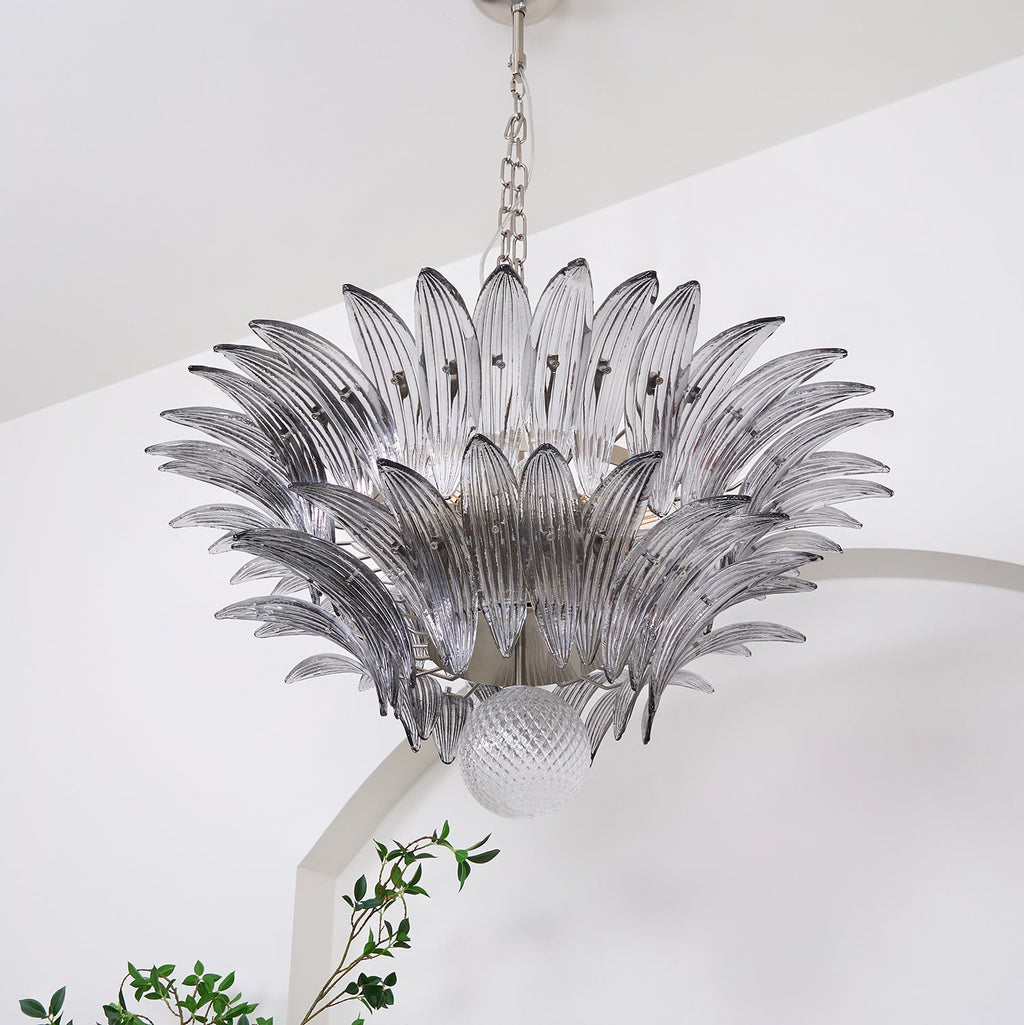 Прозрачная люстра Murano Palmette