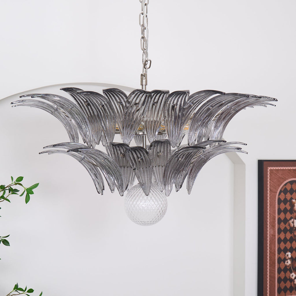 Прозрачная люстра Murano Palmette