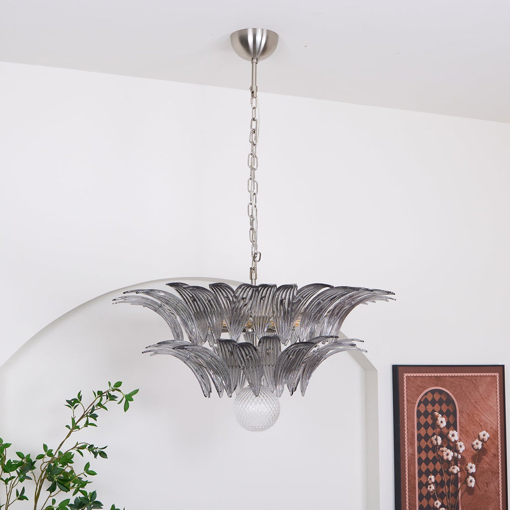 Прозрачная люстра Murano Palmette