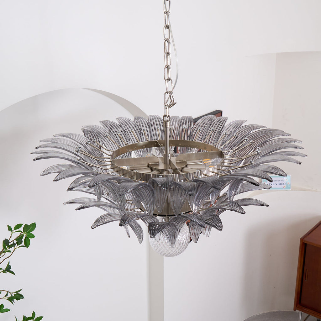 Прозрачная люстра Murano Palmette