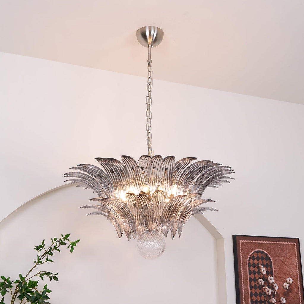 Прозрачная люстра Murano Palmette
