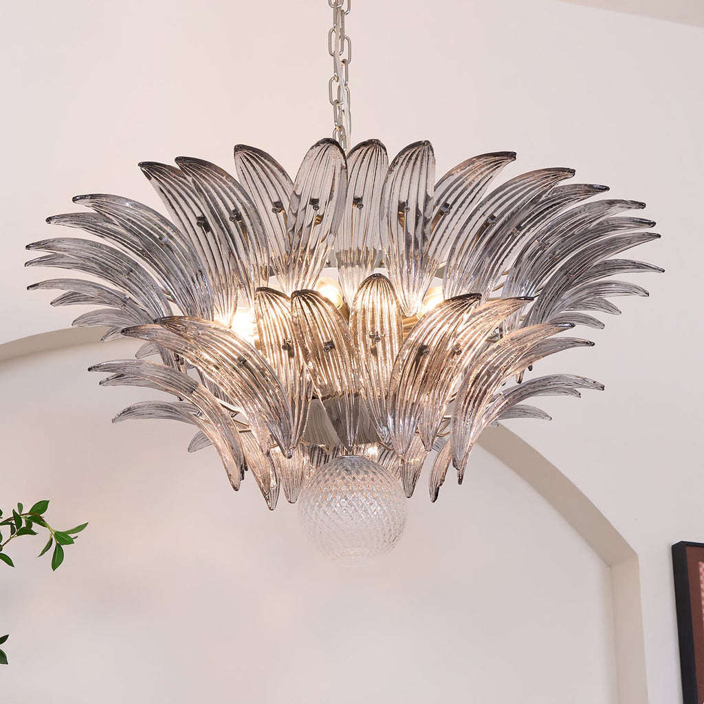 Прозрачная люстра Murano Palmette
