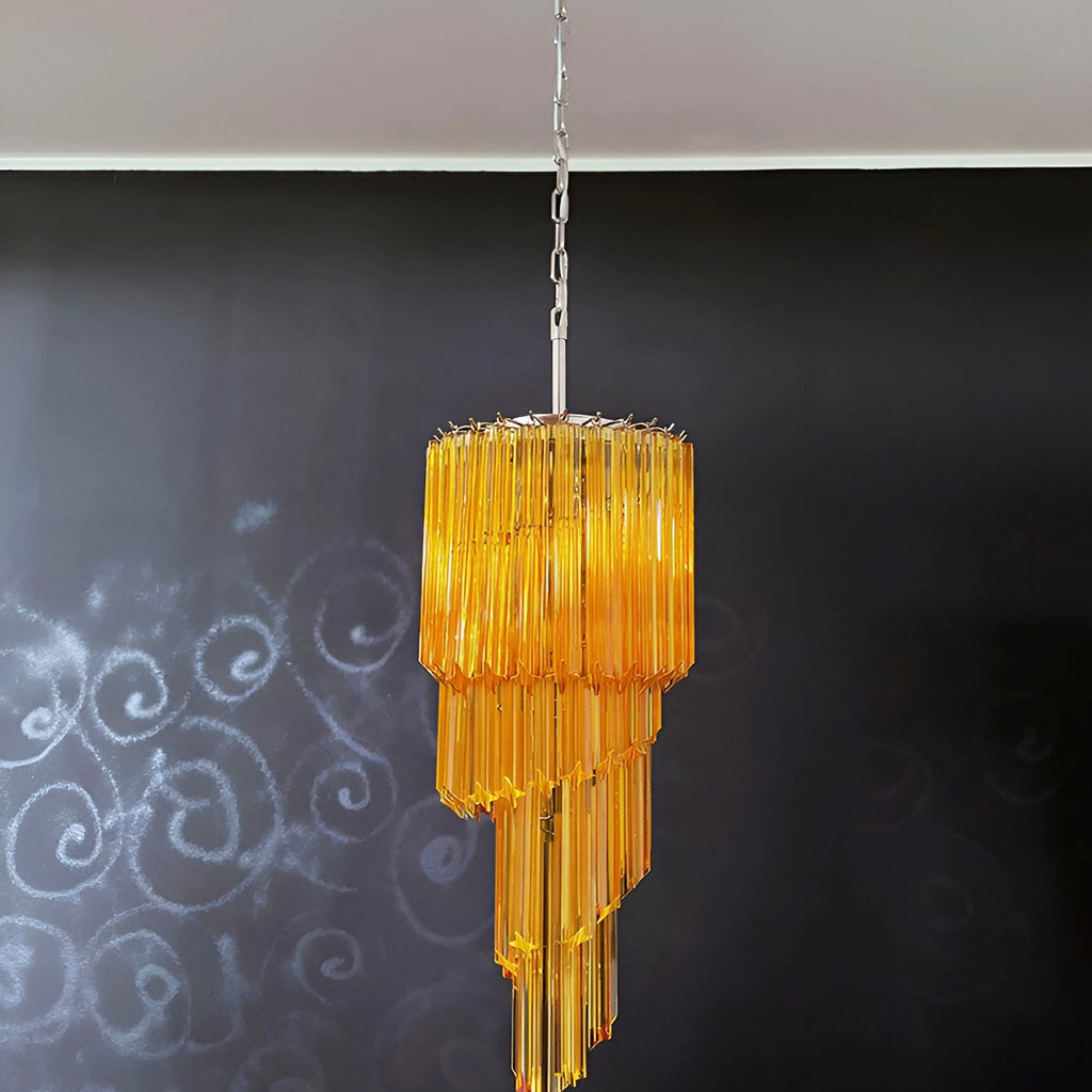 Скляна люстра Murano Spiral Prism