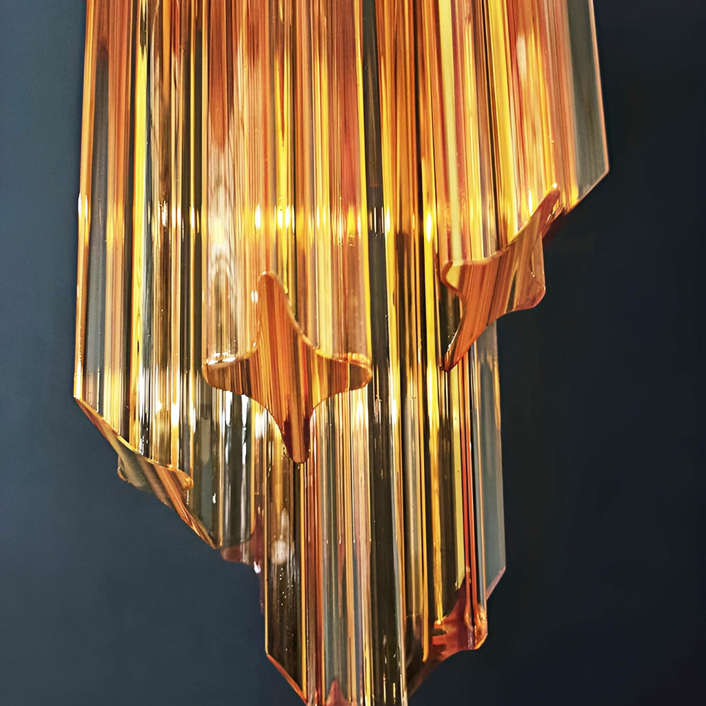 Скляна люстра Murano Spiral Prism