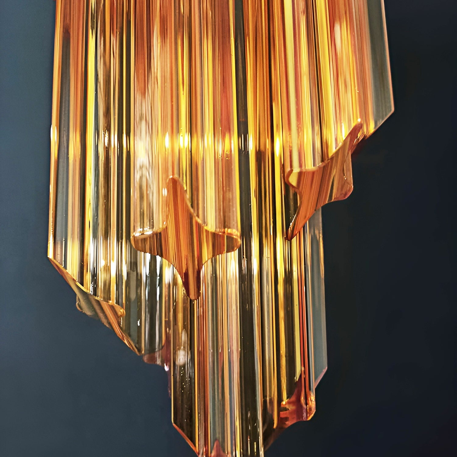 Скляна люстра Murano Spiral Prism