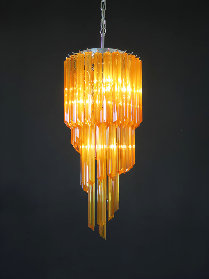 Скляна люстра Murano Spiral Prism
