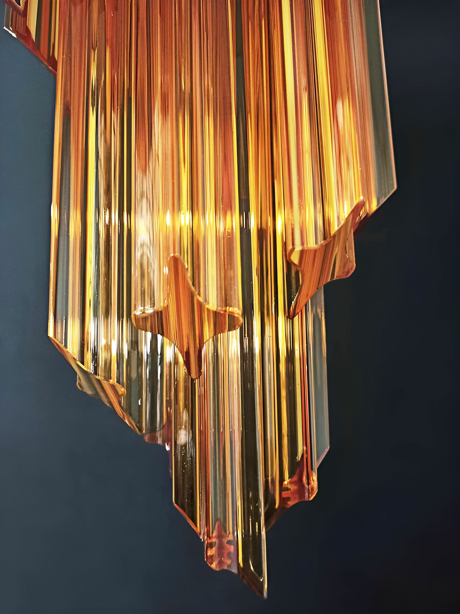 Скляна люстра Murano Spiral Prism