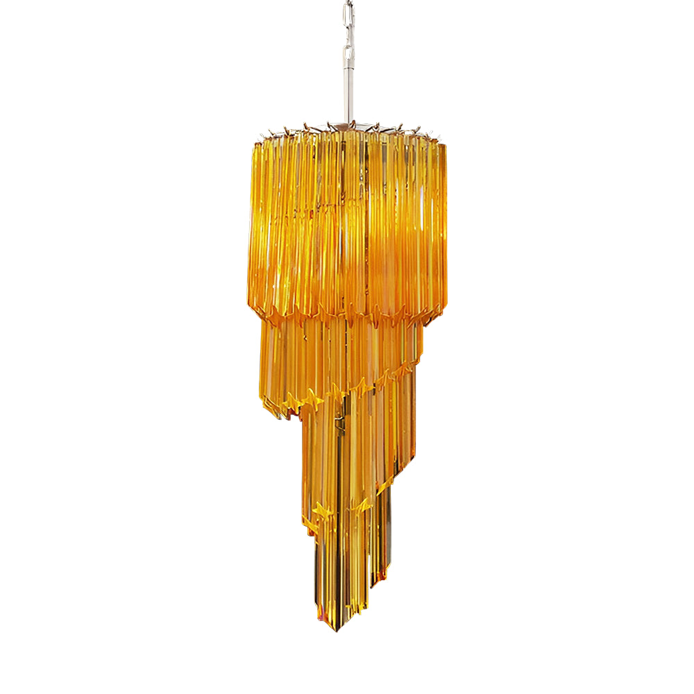Скляна люстра Murano Spiral Prism