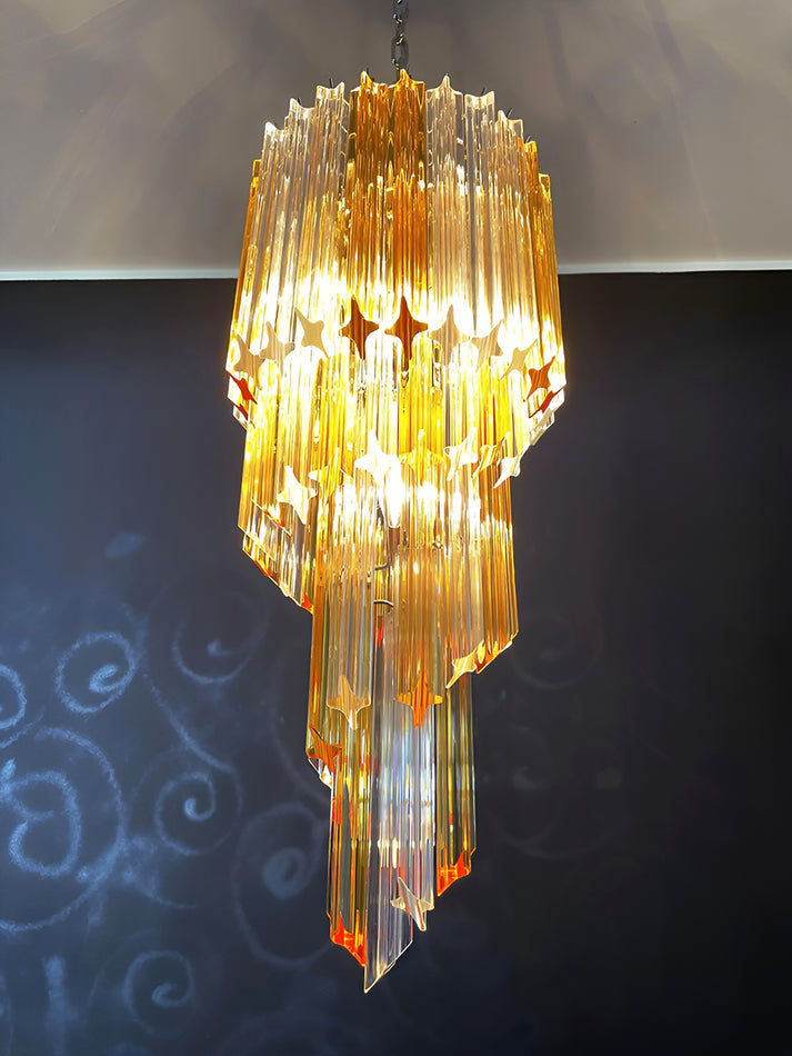 Скляна люстра Murano Spiral Prism