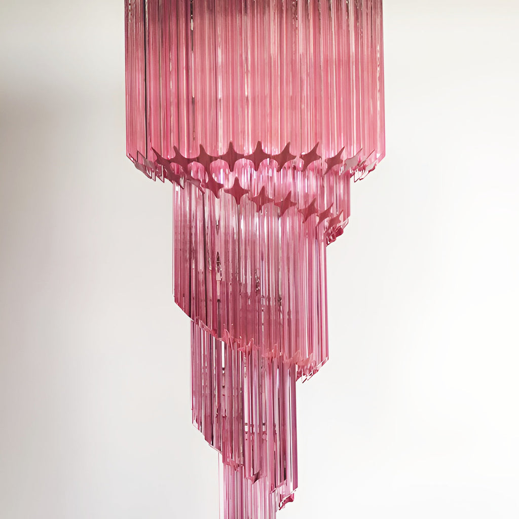 Скляна люстра Murano Spiral Prism