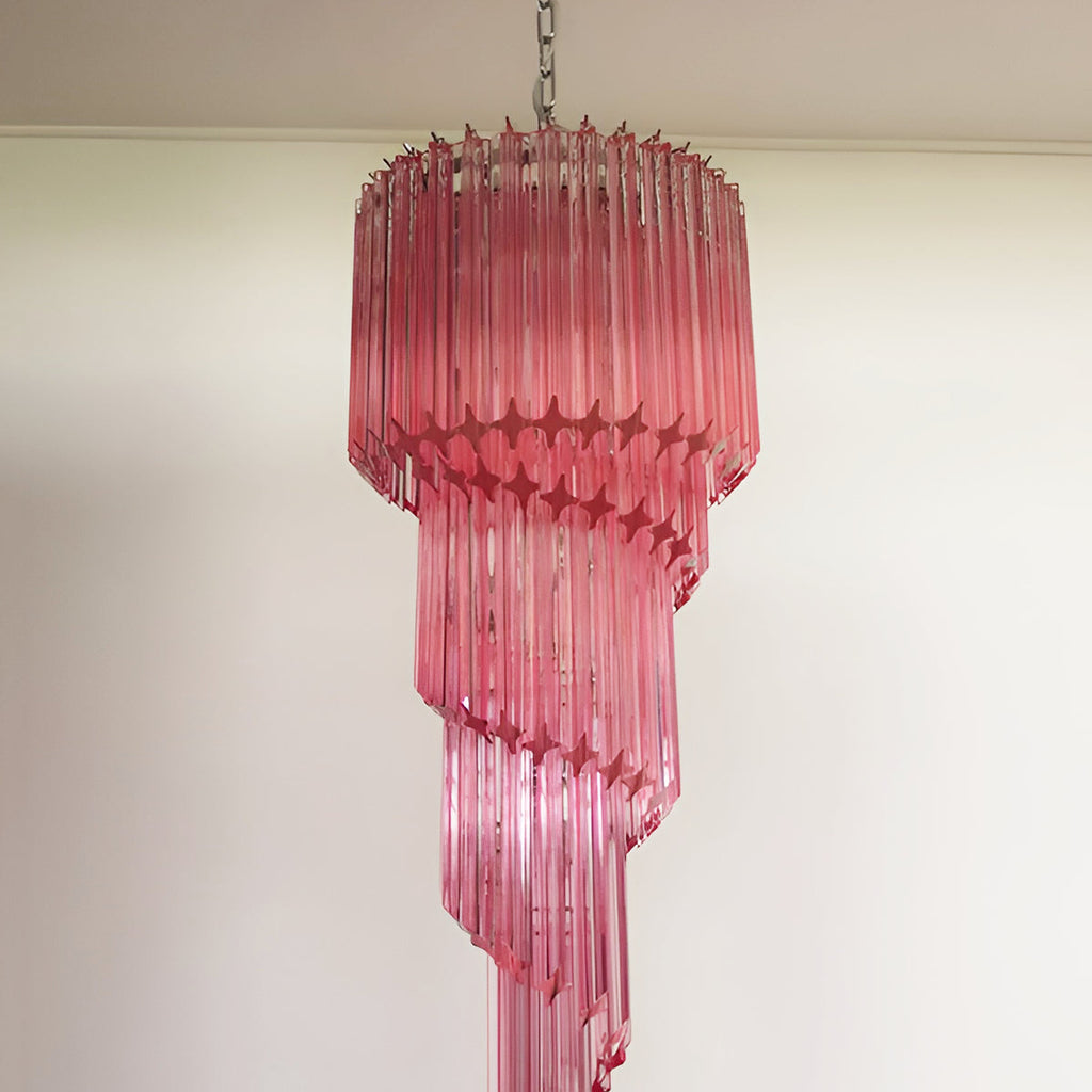 Скляна люстра Murano Spiral Prism