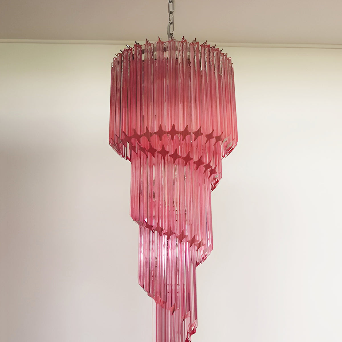 Скляна люстра Murano Spiral Prism