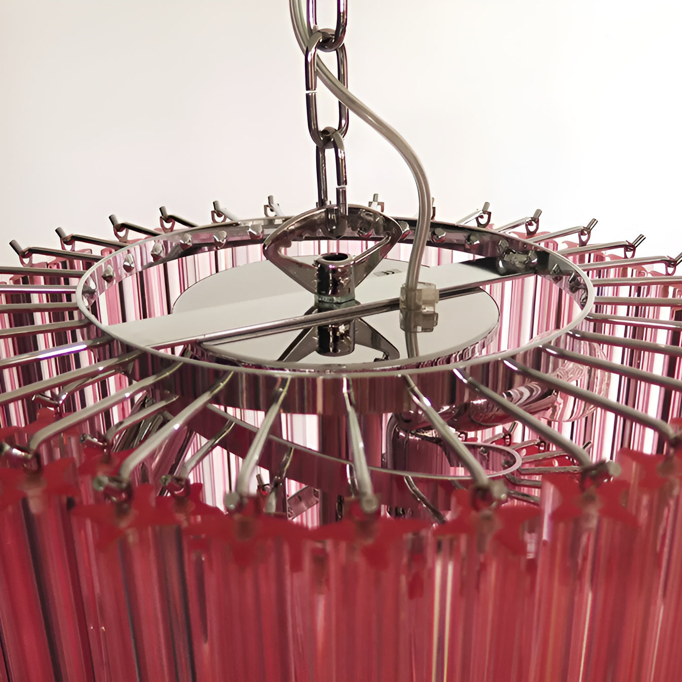 Скляна люстра Murano Spiral Prism