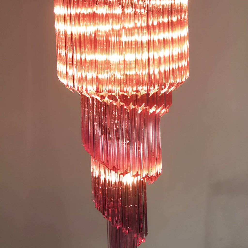 Скляна люстра Murano Spiral Prism