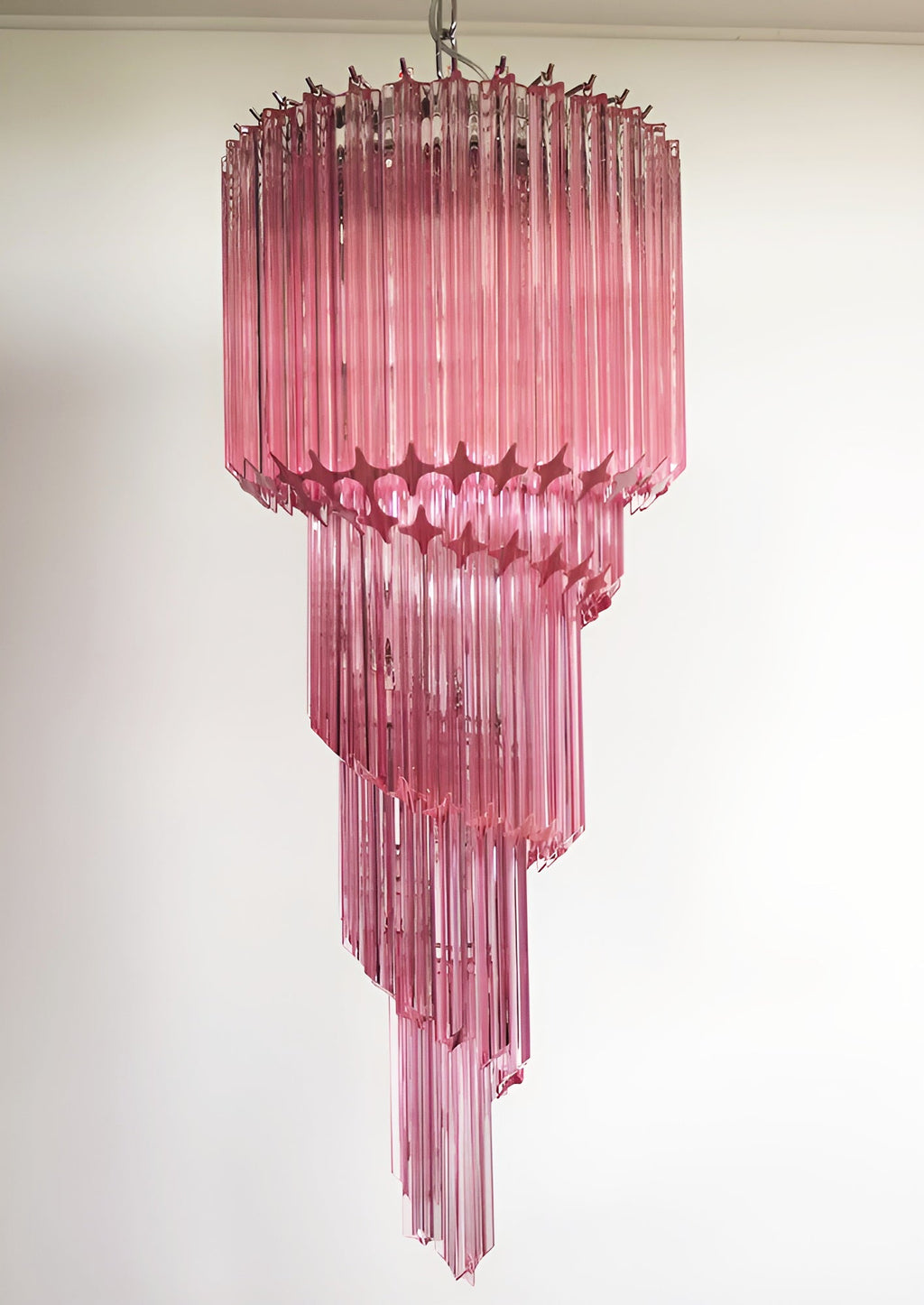 Скляна люстра Murano Spiral Prism