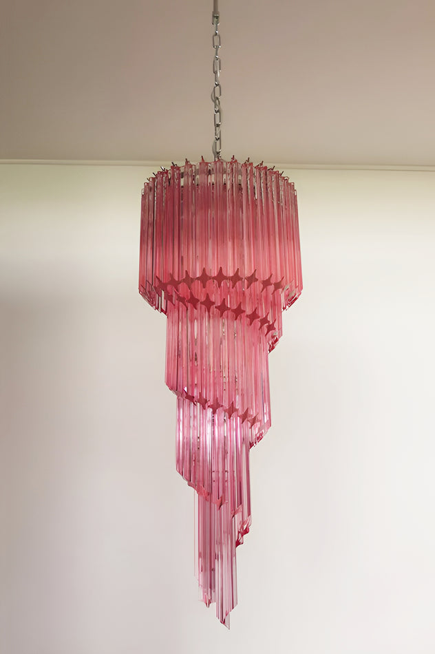 Скляна люстра Murano Spiral Prism