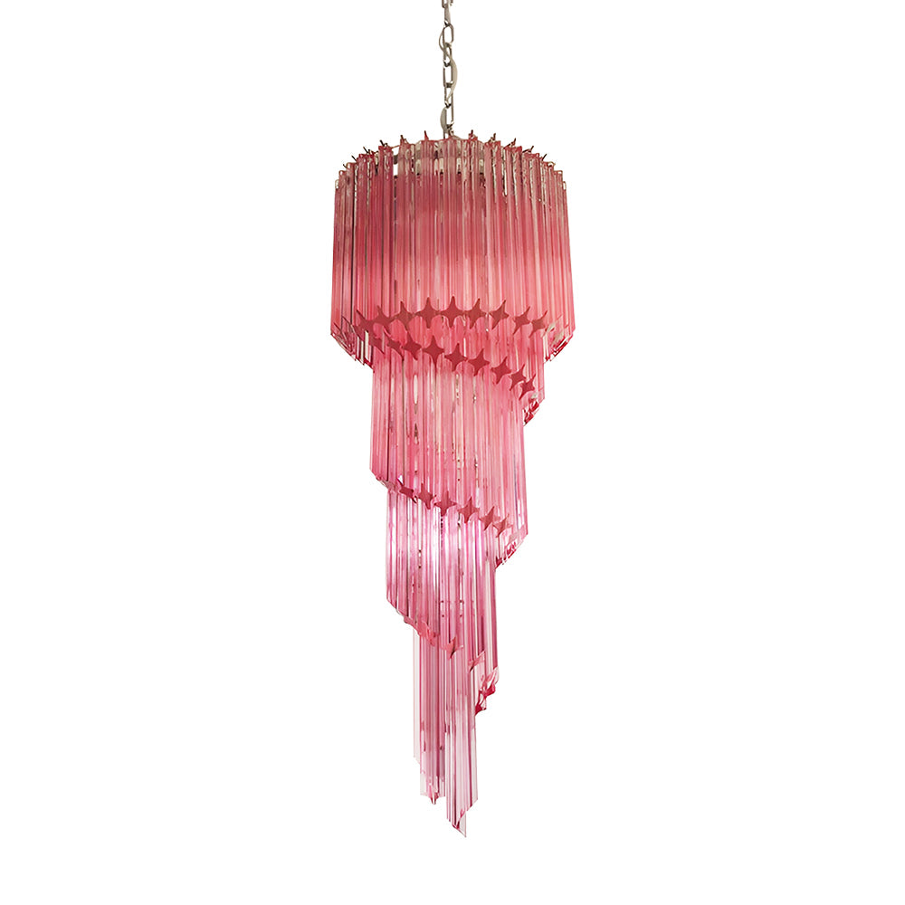 Скляна люстра Murano Spiral Prism