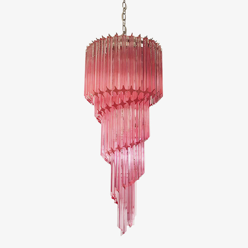 Скляна люстра Murano Spiral Prism