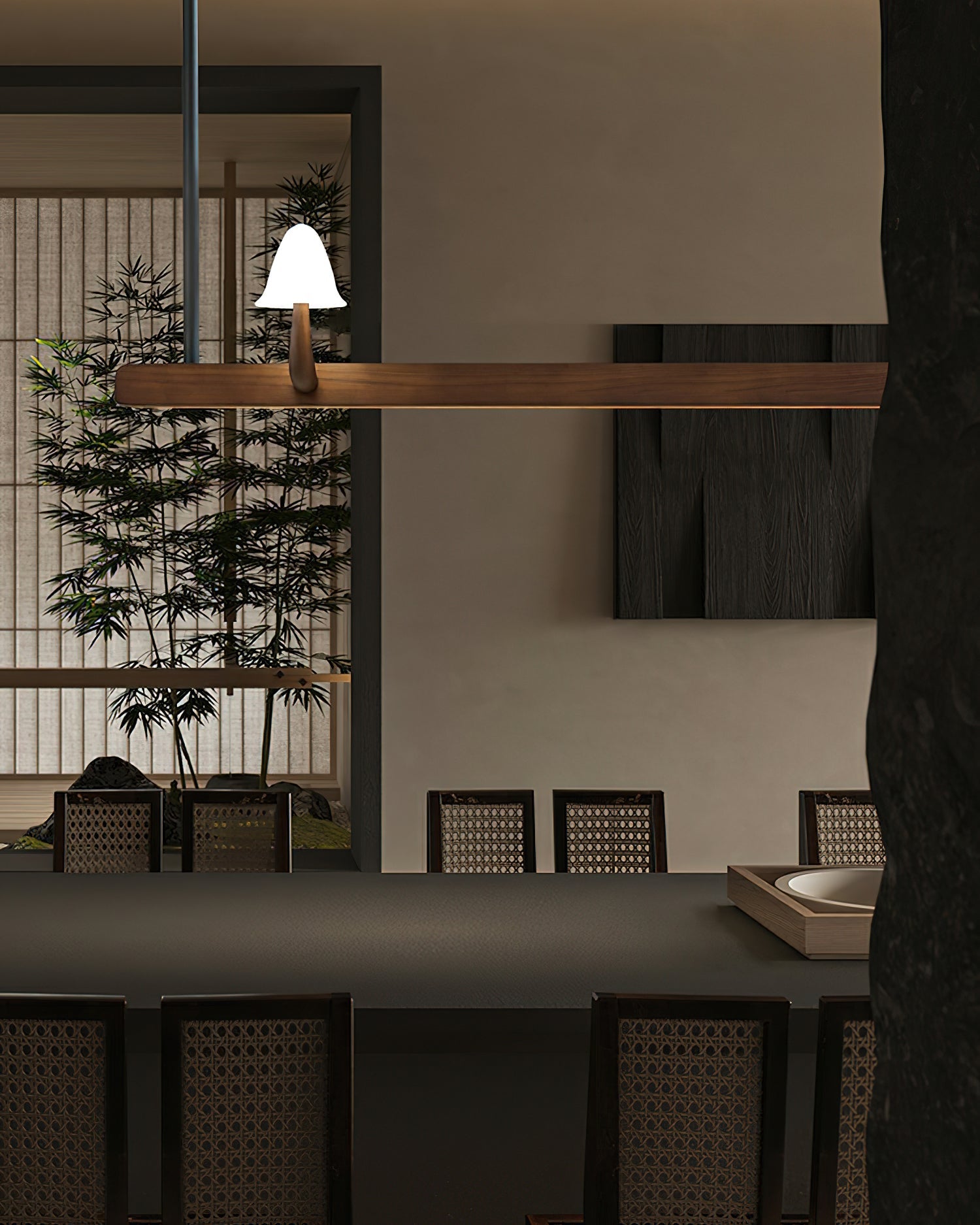 Mushroom Beam Chandelier