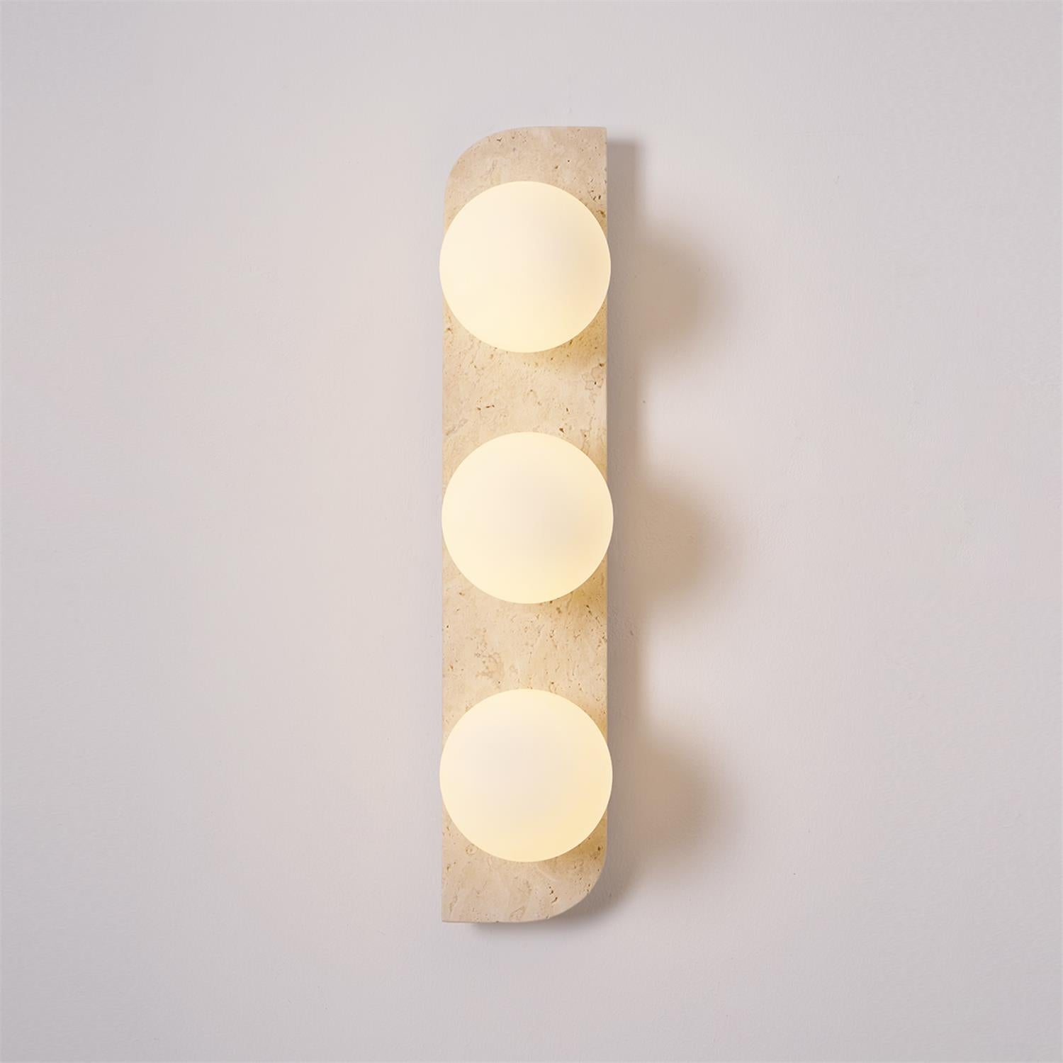 Elysian Travertine Plug-in Wall Light