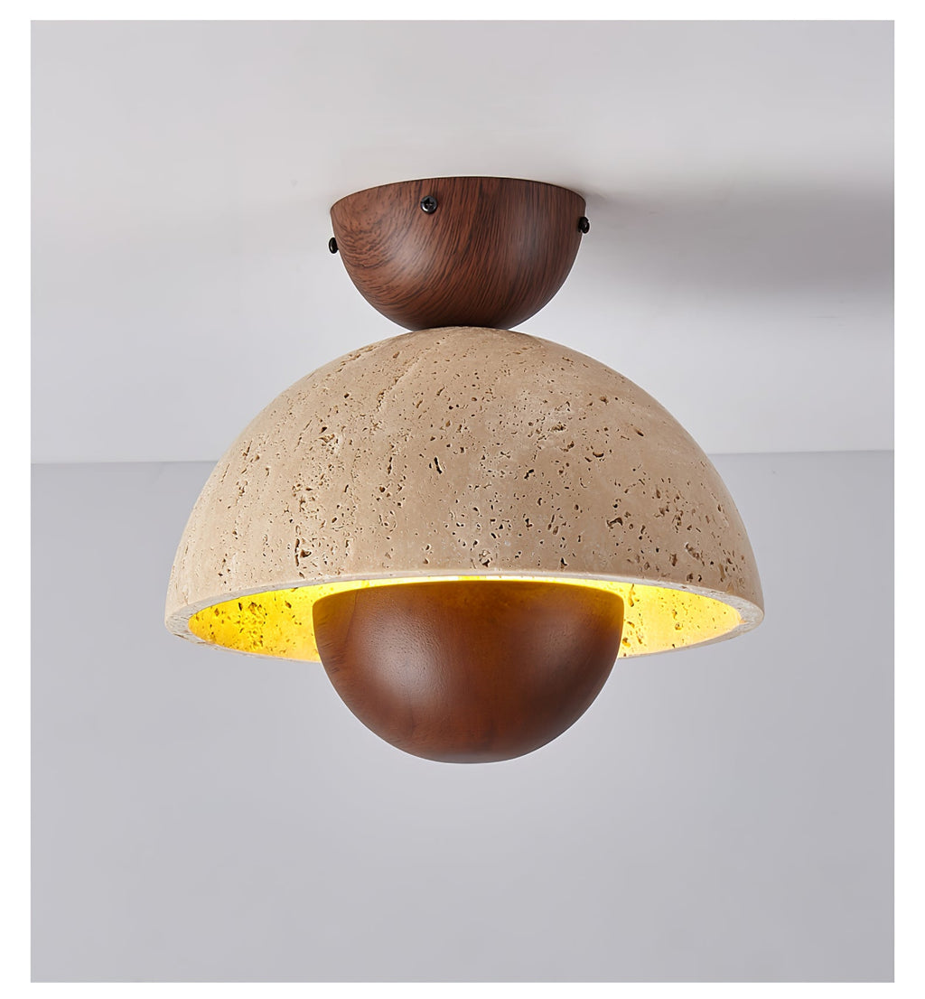 Nerio Travertine Ceiling Light