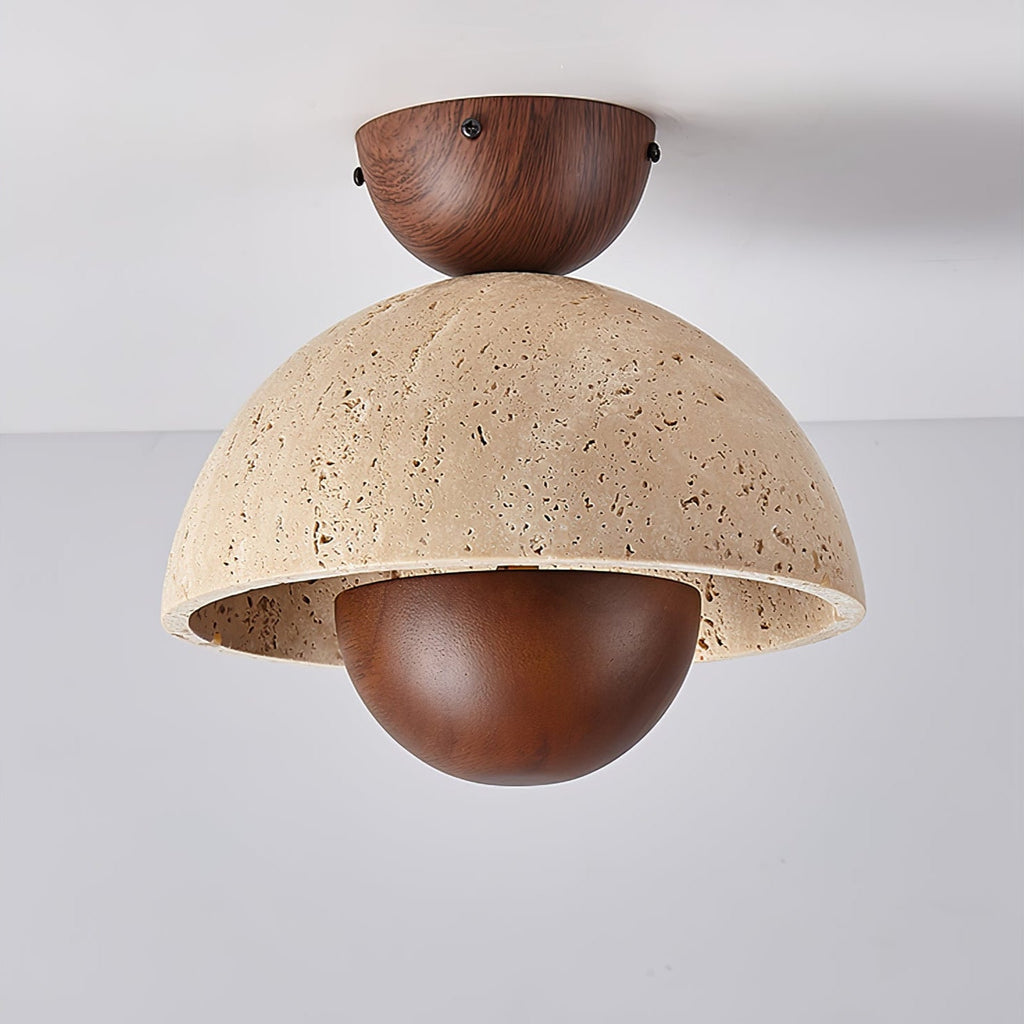 Nerio Travertine Ceiling Light - Vakkerlight