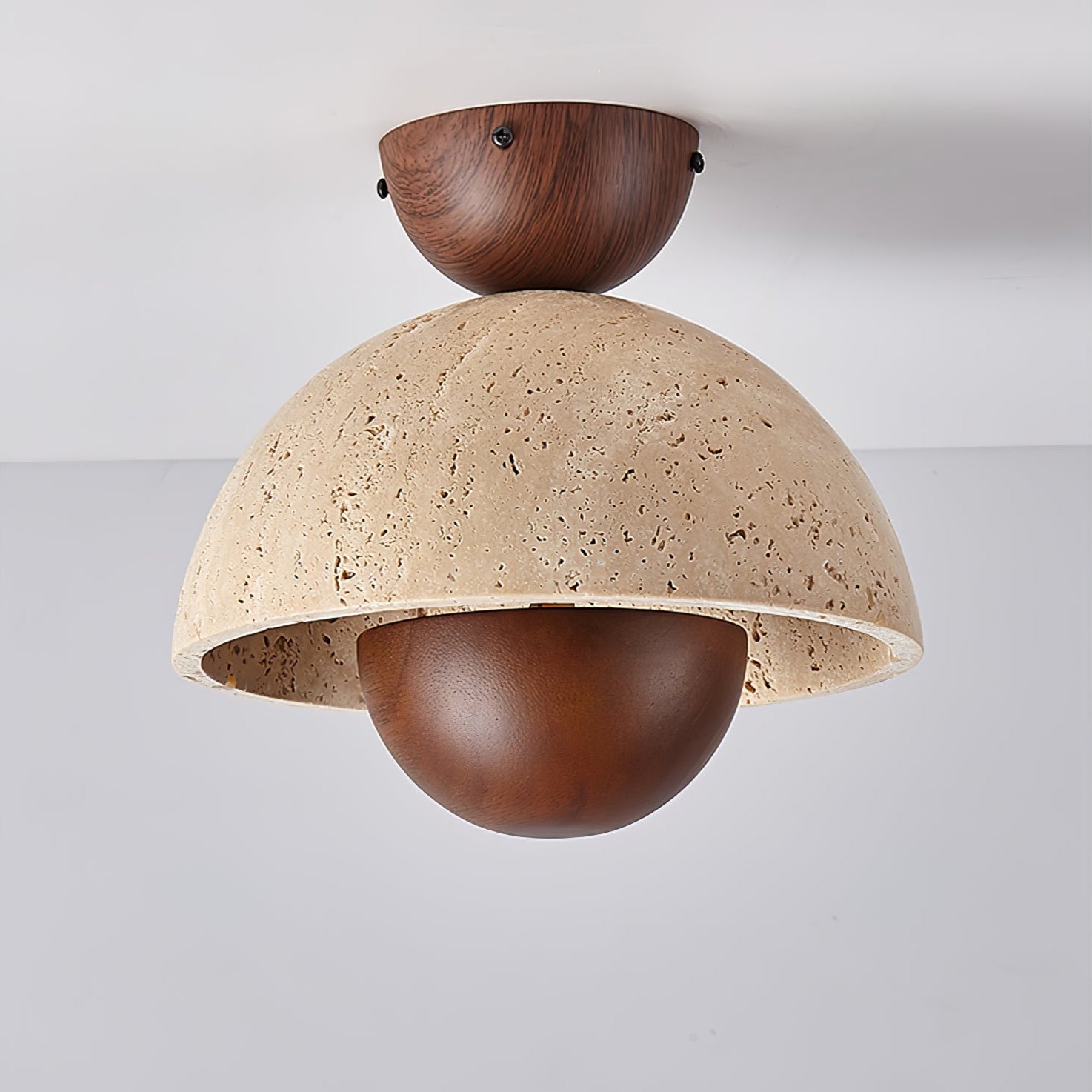Nerio Travertine Ceiling Light - Vakkerlight