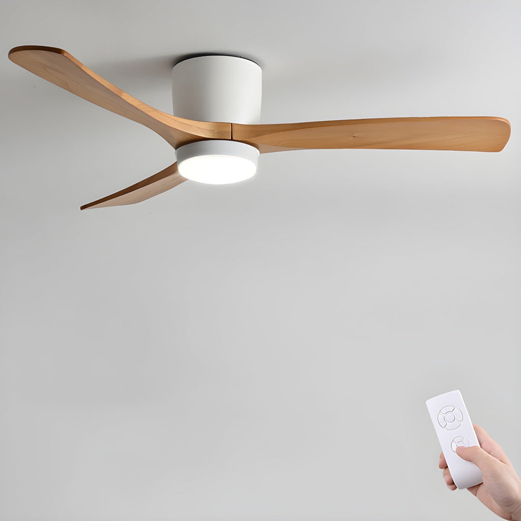 Nordic Wooden 42"/48" Ceiling Fan Light - DEPRIMO