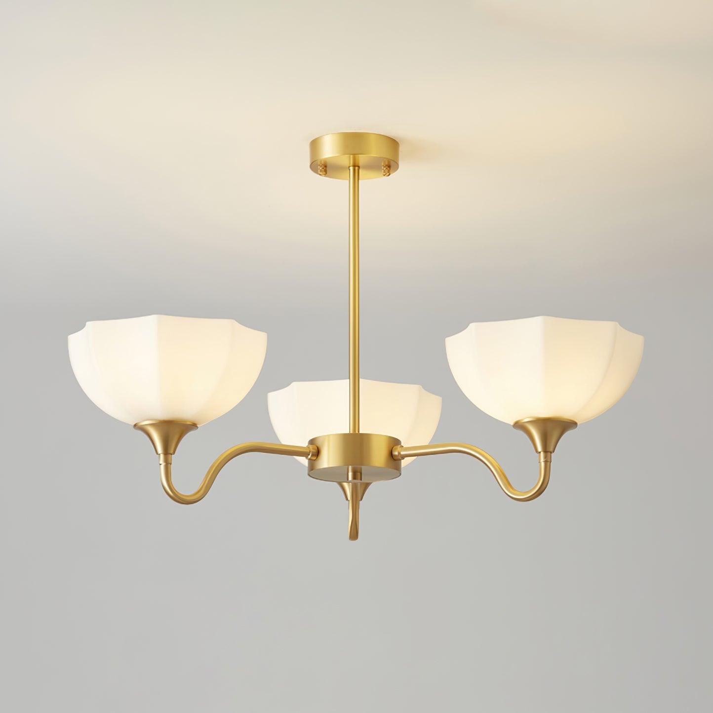 Octagonal Glass Bowl Chandelier - DEPRIMO