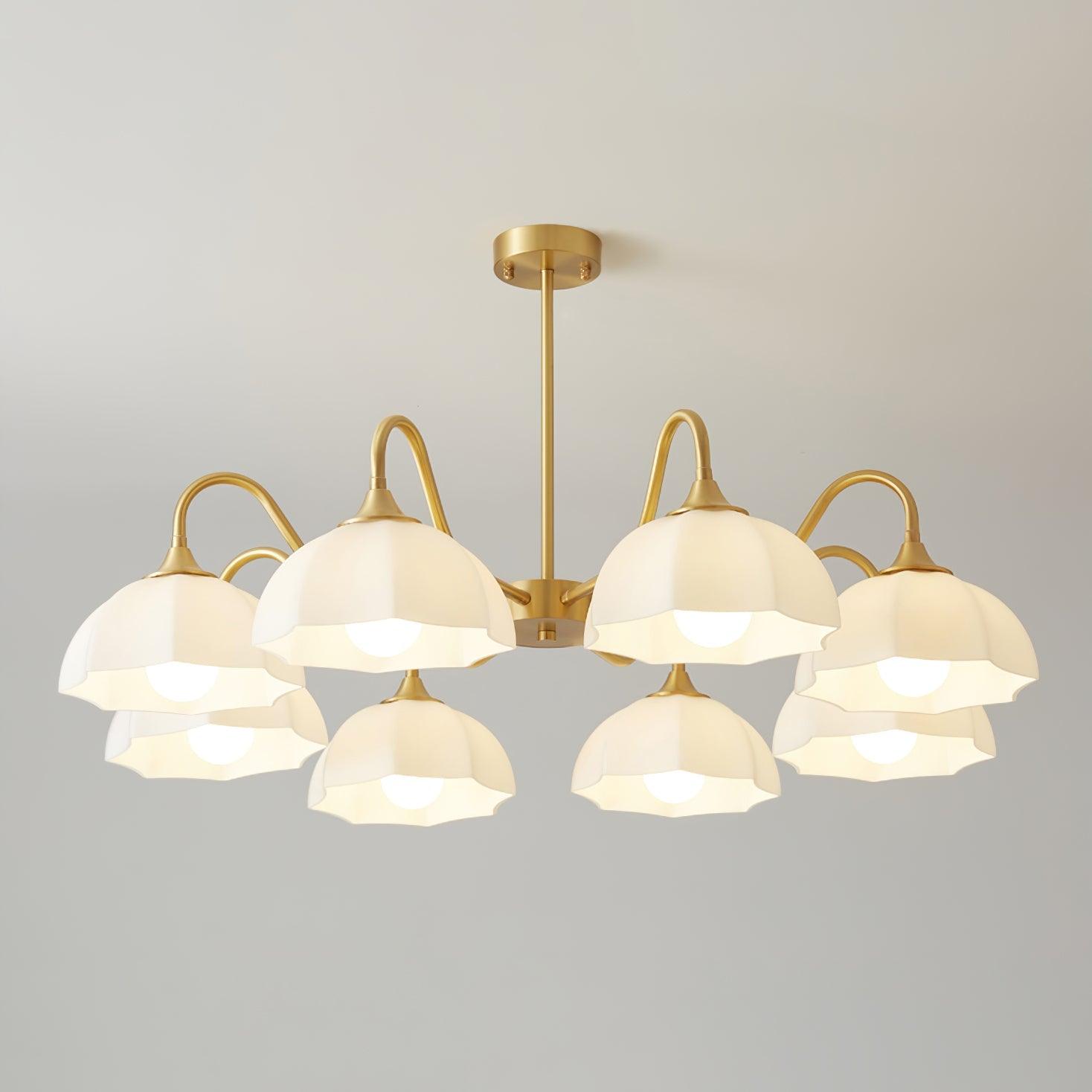 Octagonal Glass Bowl Chandelier - DEPRIMO