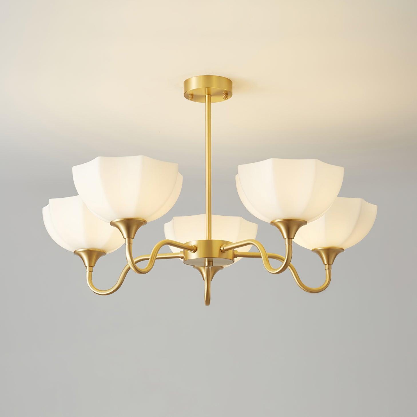 Octagonal Glass Bowl Chandelier - DEPRIMO