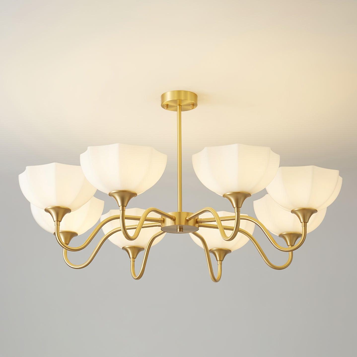 Octagonal Glass Bowl Chandelier - DEPRIMO